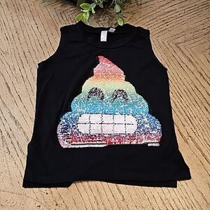 Malibu sugar sequin tank top size 4 excellent condition